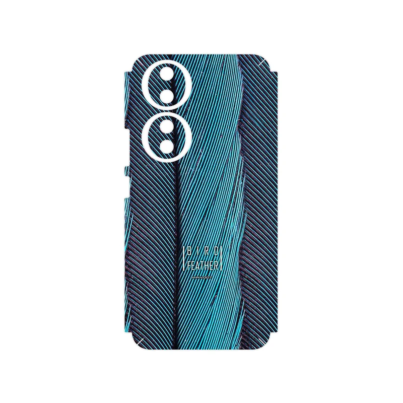 برچسب پوششی ماهوت مدل Turquoise feathers مناسب برای گوشی موبایل آنر 90