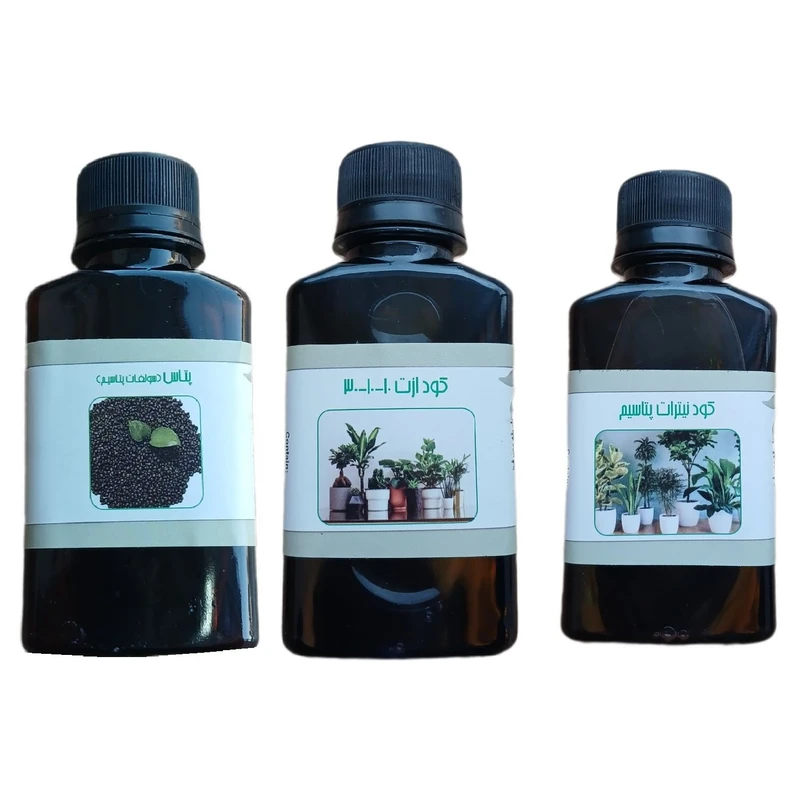 کود مایع ازت 10-10-30 و پتاس و نیترات پتاسیم مدل life - D حجم 110 میلی لیتر بسته 3 عددی