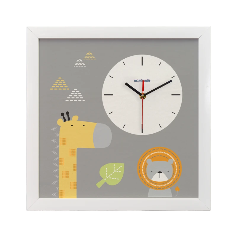 ساعت دیواری کودک مامز کیوتی مدل Garden S 77