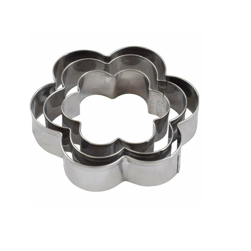 کاتر شیرینی پزی مدل شش گل sk406 مجموعه 4عددی