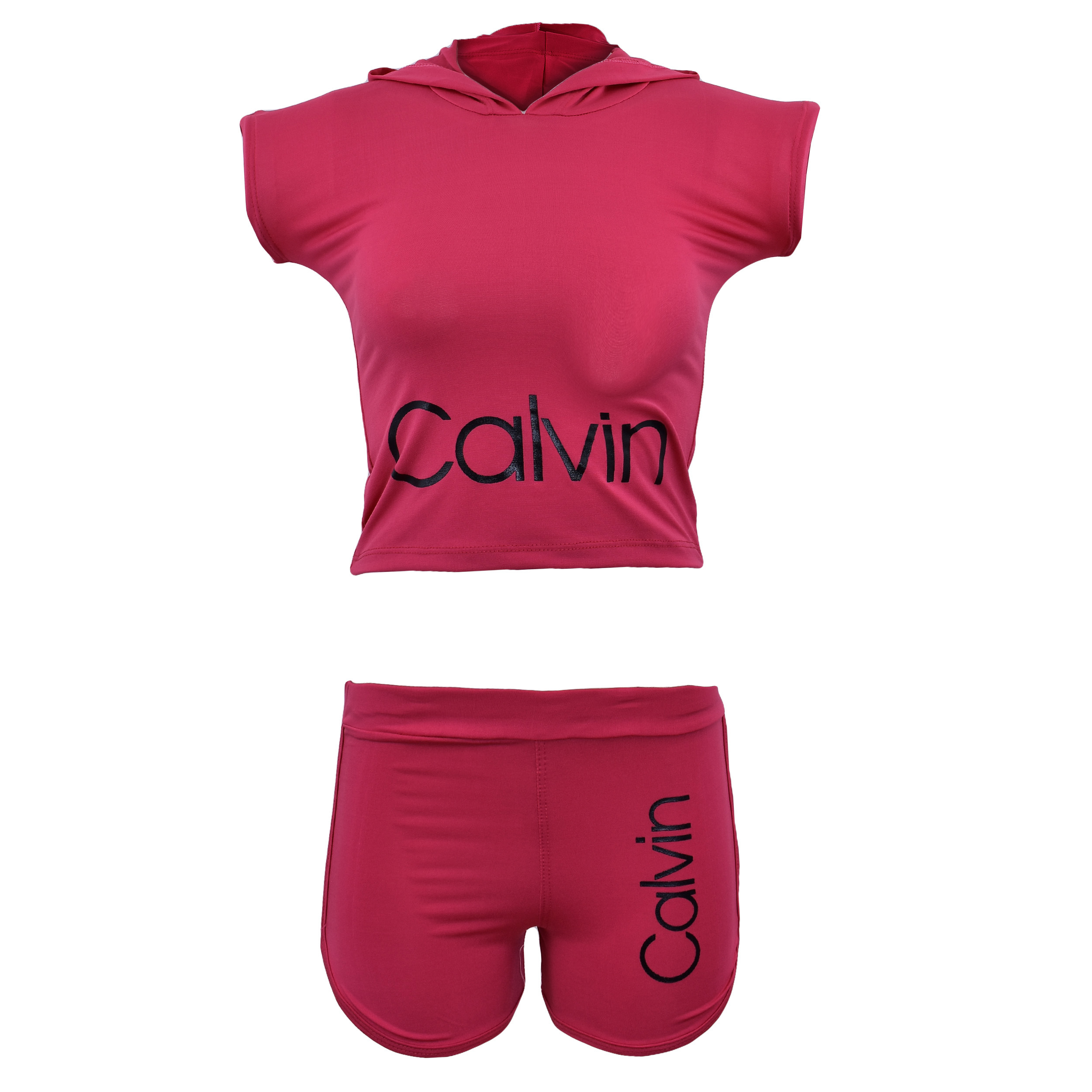 ست نیم تنه و شلوارک ورزشی زنانه کد CN-SOR