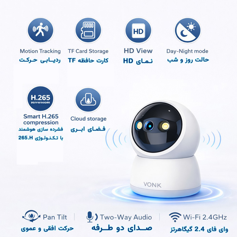 دوربین مداربسته تحت شبکه وونک مدل M2