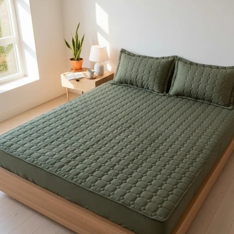 سرویس روتختی 2 نفر 3 تکه مدل  کشدار طرح زنبوری