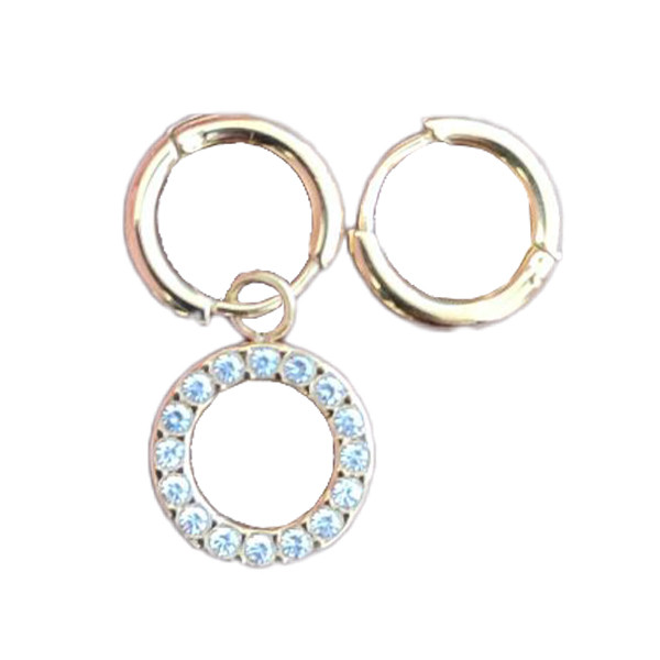 گوشواره زنانه مدل حلقه ای نگینی کد 004 گوشواره زنانه مدل حلقه ای نگینی کد 004