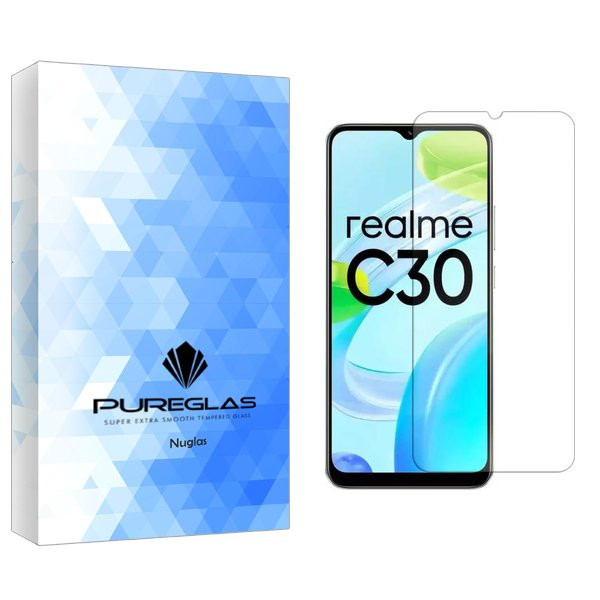 محافظ صفحه نمایش پیور گلس مدل NueGlas مناسب برای گوشی موبایل ریلمی C30