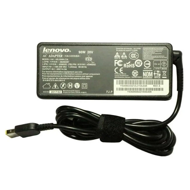 شارژر لپ تاپ 20 ولت 4.5 آمپر لنوو مدل ADLX90NLC3Aمناسب برای لنووThinkPad/Ultrabook/ Yoga۱۳ 