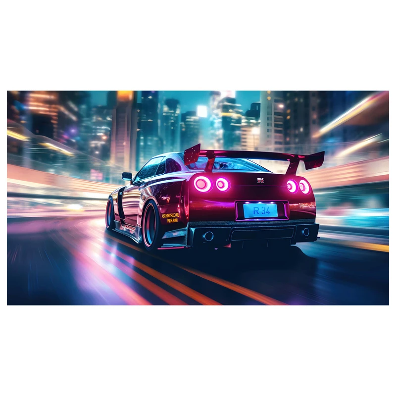 استیکر لپ تاپ طرح نیسان 4K GTR کد 2025