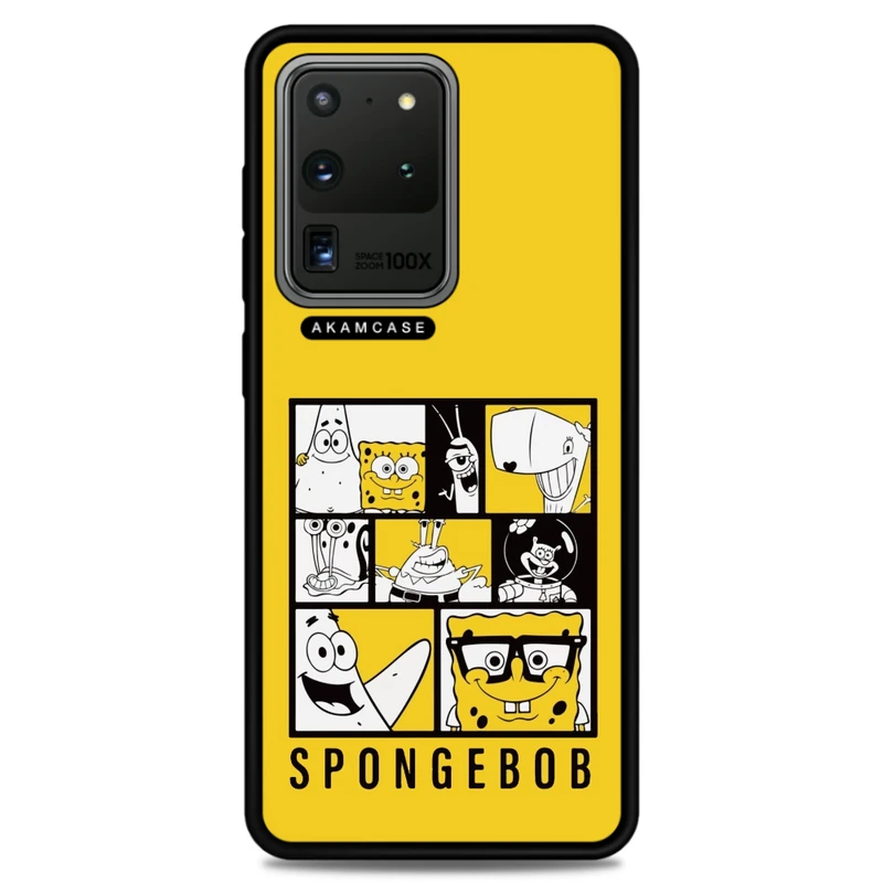 کاور آکام مدل AMC-WSGS20U-SPONGE BOB3 مناسب برای گوشی موبایل سامسونگ Galaxy S20 Ultra