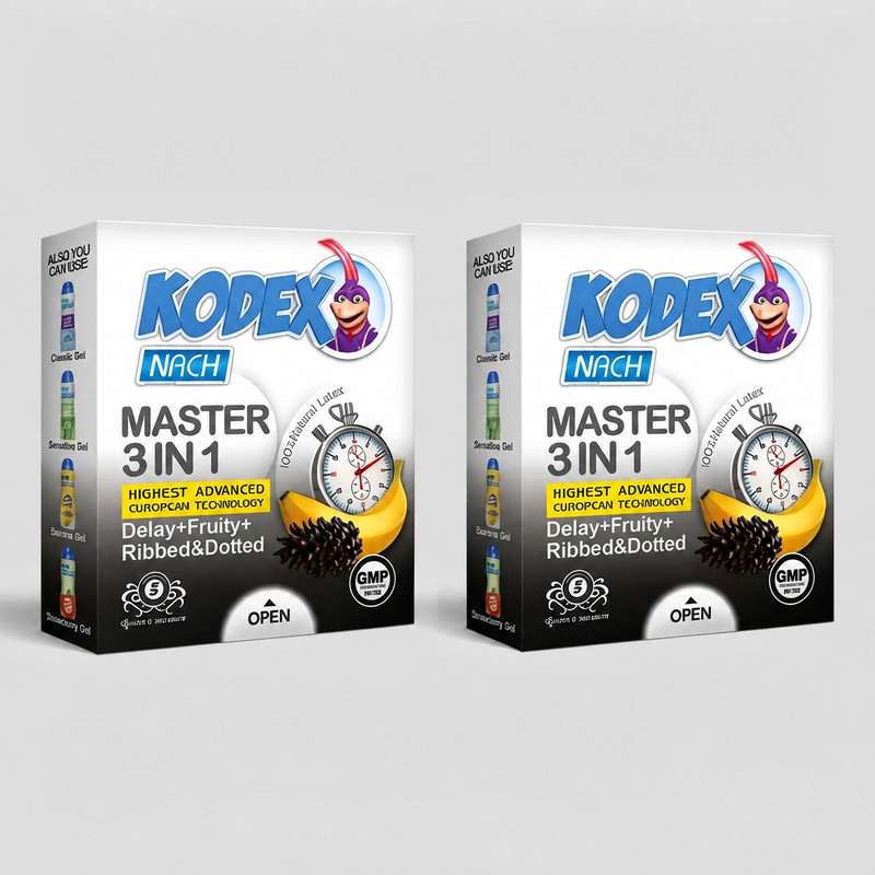 کاندوم ناچ کدکس مدل master مجموعه  2 عددی