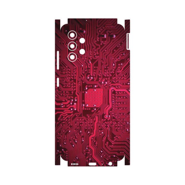 برچسب پوششی ماهوت مدل Red-Printed-Circuit-Board-FullSkin مناسب برای گوشی موبایل سامسونگ Galaxy M32 5G