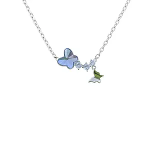 گردنبند نقره زنانه مدل پروانه