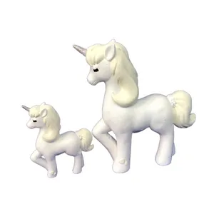 مجسمه دنیا دکوری سرمد مدل اسب پونی کد W مجموعه 2 عددی