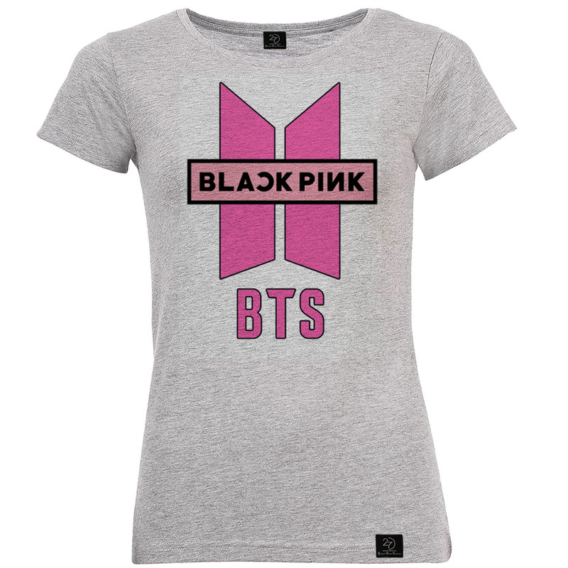 تی شرت آستین کوتاه زنانه 27 مدل BTS - Black Pink کد B219