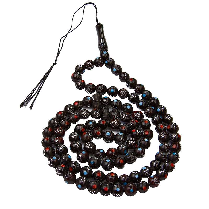 تسبیح بازرگانی میلادی مدل کشکول میناکاری کد T_350