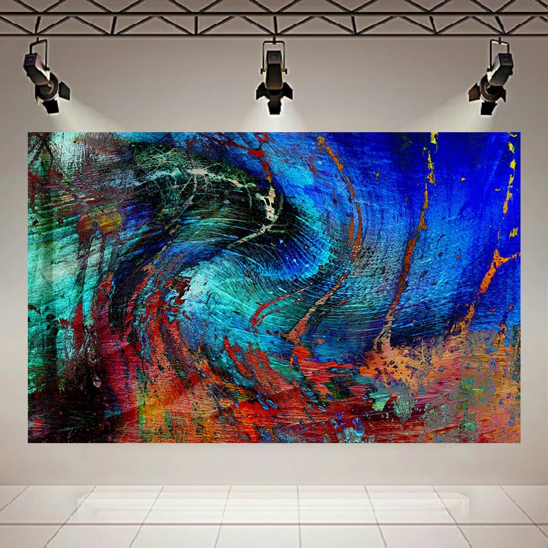 تابلو شاسی طرح نقاشی مدل انتزاعی کد AR526