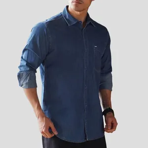 پیراهن آستین بلند مردانه مدل جین کد 1162-058