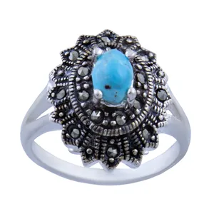 انگشتر نقره زنانه بازرگانی میلادی کد AW_199