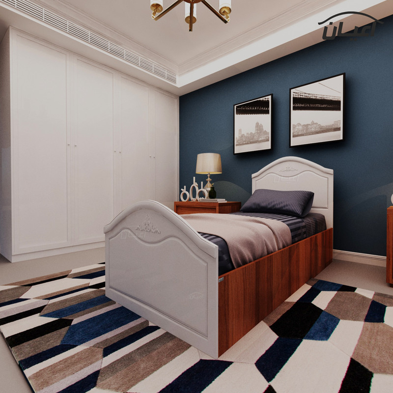 تخت خواب یکنفره اعیان مدل FH404 سایز 90x200 سانتی متر