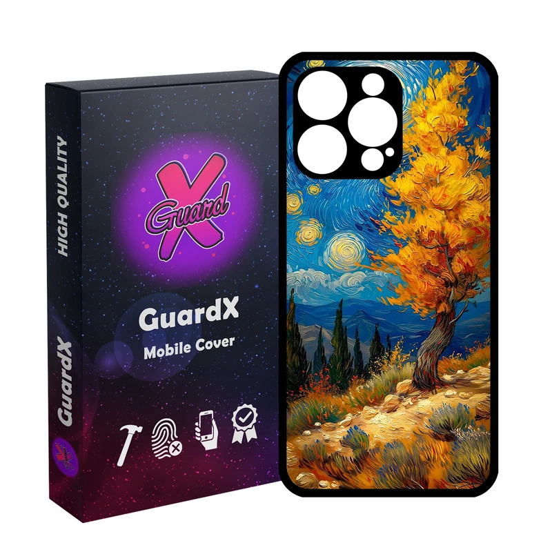 کاور گارد ایکس طرح منظره ونگوگ مدل Glass10752 مناسب برای گوشی موبایل اپل iPhone 15 Pro Max