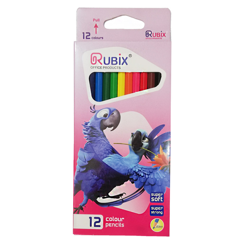 مداد رنگی 12 رنگ روبیکس مدل 4507803