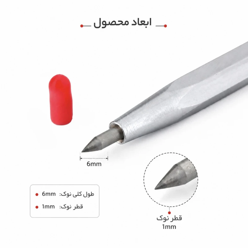 عکس شماره 3 : قلم سرامیک بر ریزو کد rizo015m سایز 115 میلی متر