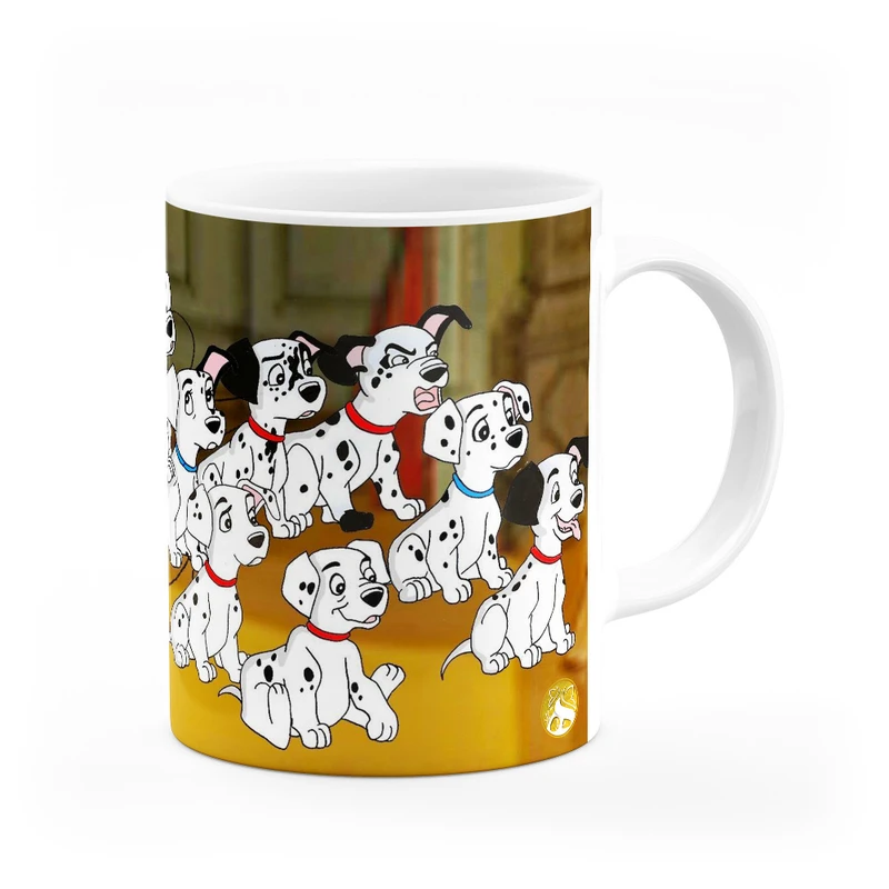 ماگ هومرو طرح انیمیشن صد و یک سگ خالدار مدل MG3112