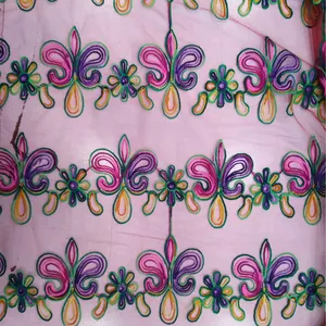 پارچه لباس مدل تور خامه دوزی سنتی