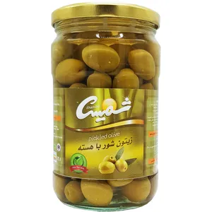 زیتون شور با هسته ممتاز شمیسا - 680 گرم