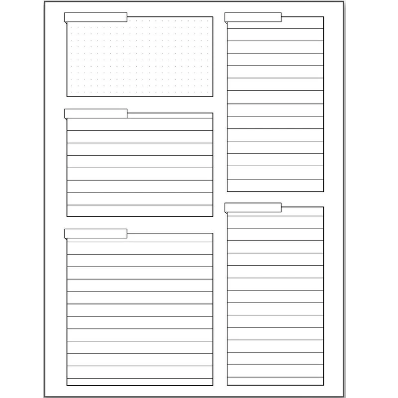 کاغذ یادداشت A5 مدل planner to do list کد 986 مجموعه 30 عددی