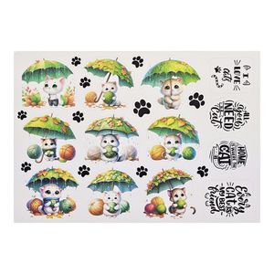 برچسب کاترینکا طرح برش خورده بولت ژورنال و اسکرپ بوک مدل A5 I love cats