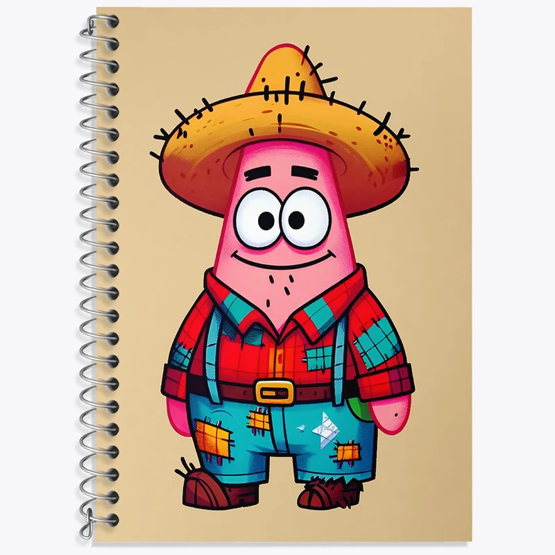 دفتر نت موسیقی 50 برگ خندالو طرح پاتریک باب اسفنجی کد N4844