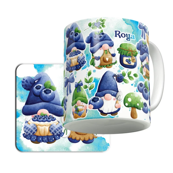 ماگ لاژید مدل اسم رویا طرح کارتونی به همراه زیر لیوانی