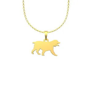 گردنبند طلا 18 عیار زنانه مدوپد مدل سگ کد J3-1-1055