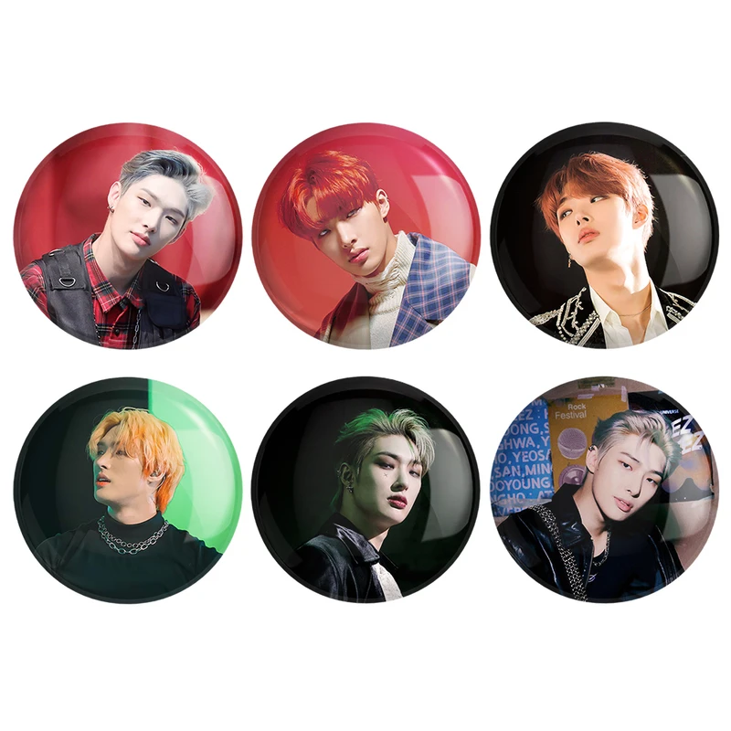  مگنت خندالو طرح مینگی گروه ایتیز ATEEZ کد 1272A مجموعه 6 عددی