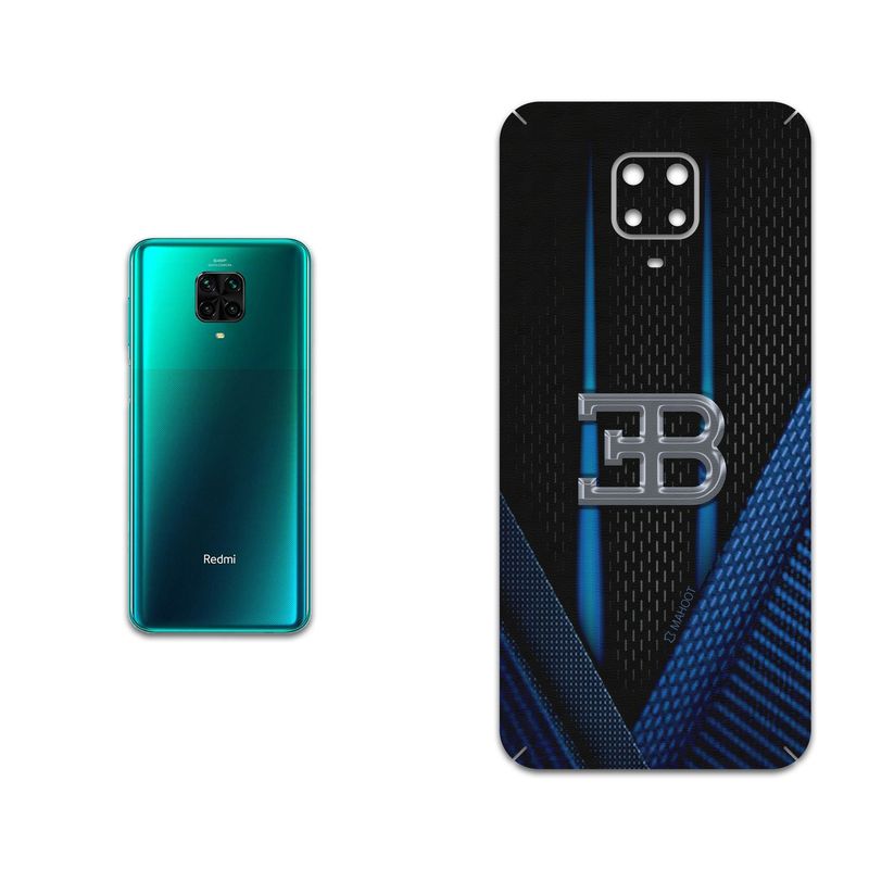 برچسب پوششی ماهوت مدل BUGATTI مناسب برای گوشی موبایل شیائومی Redmi Note 9 Pro