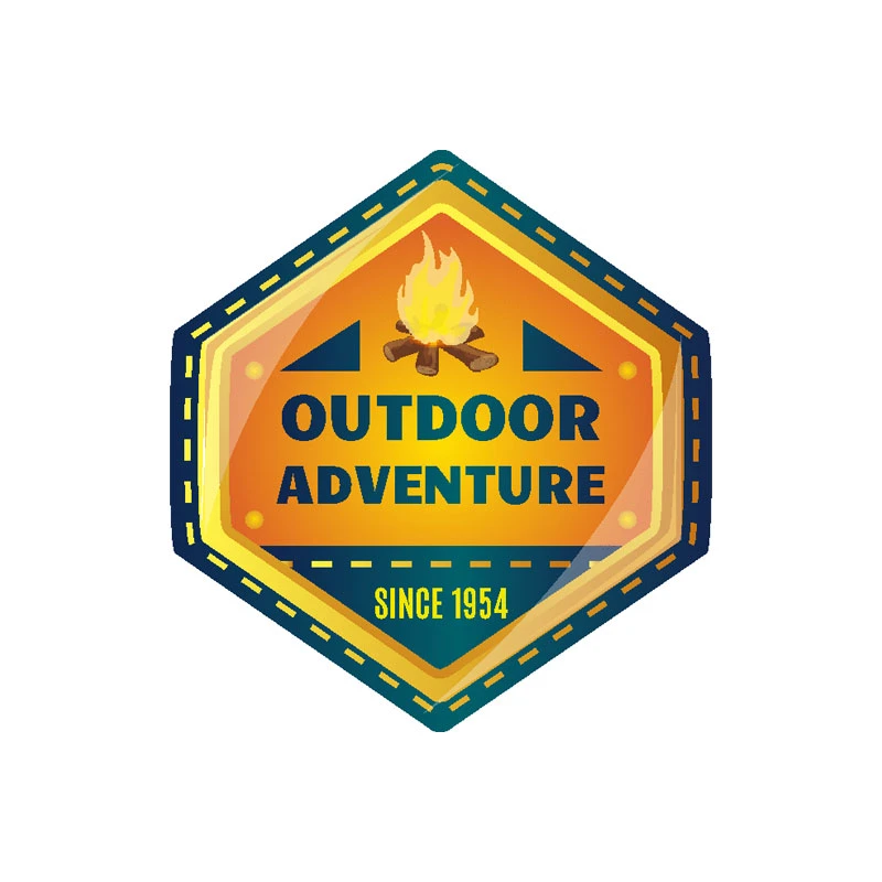 برچسب بدنه خودرو رایسان طرح camping کد st0128