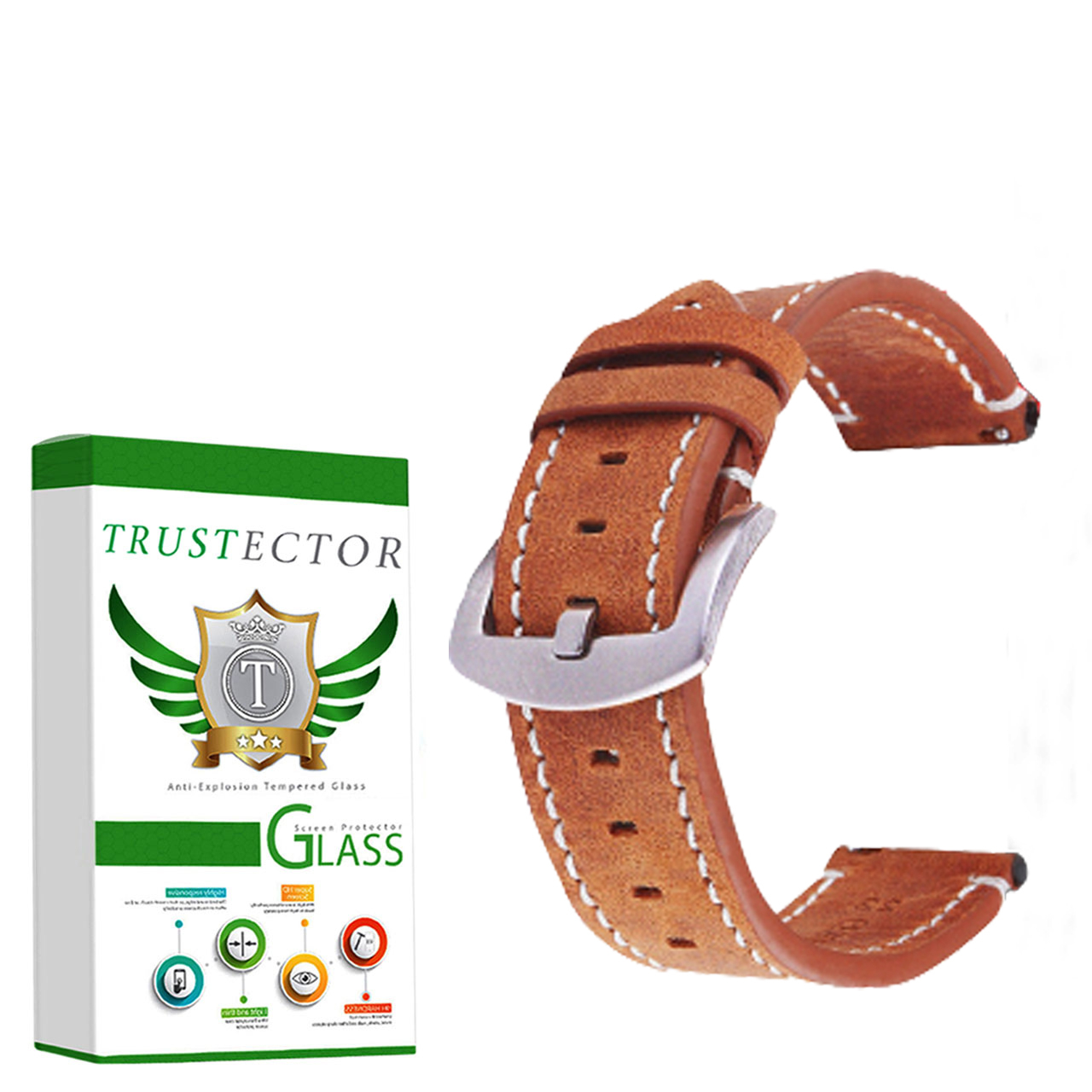 بند تراستکتور مدل Suede مناسب برای ساعت هوشمند سامسونگ Galaxy Watch 3 45mm