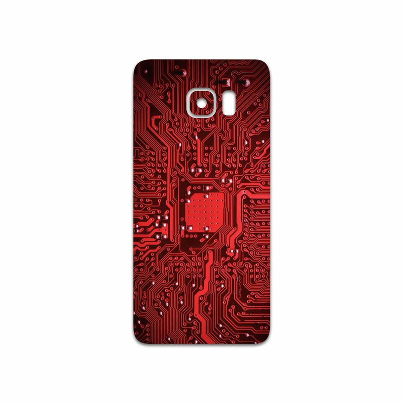 برچسب پوششی ماهوت مدل Red Printed Circuit Board مناسب برای گوشی موبایل سامسونگ Galaxy S6 Edge Plus