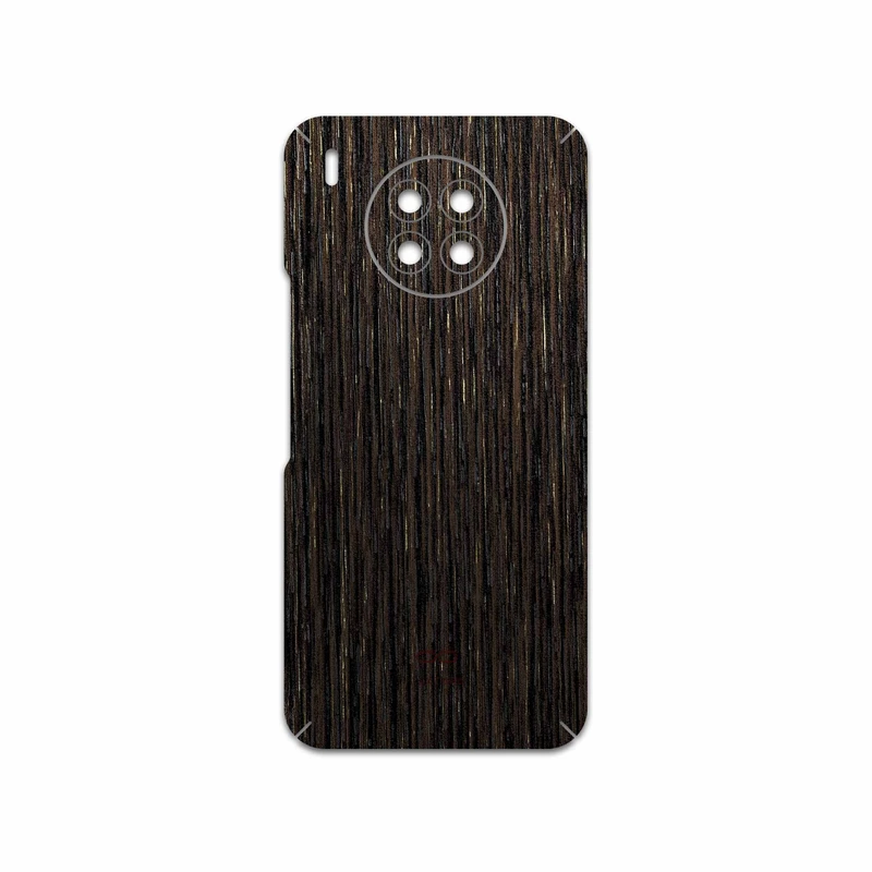 برچسب پوششی ماهوت مدل Dark-Gold-Stripes-Wood مناسب برای گوشی موبایل آنر 50 Lite