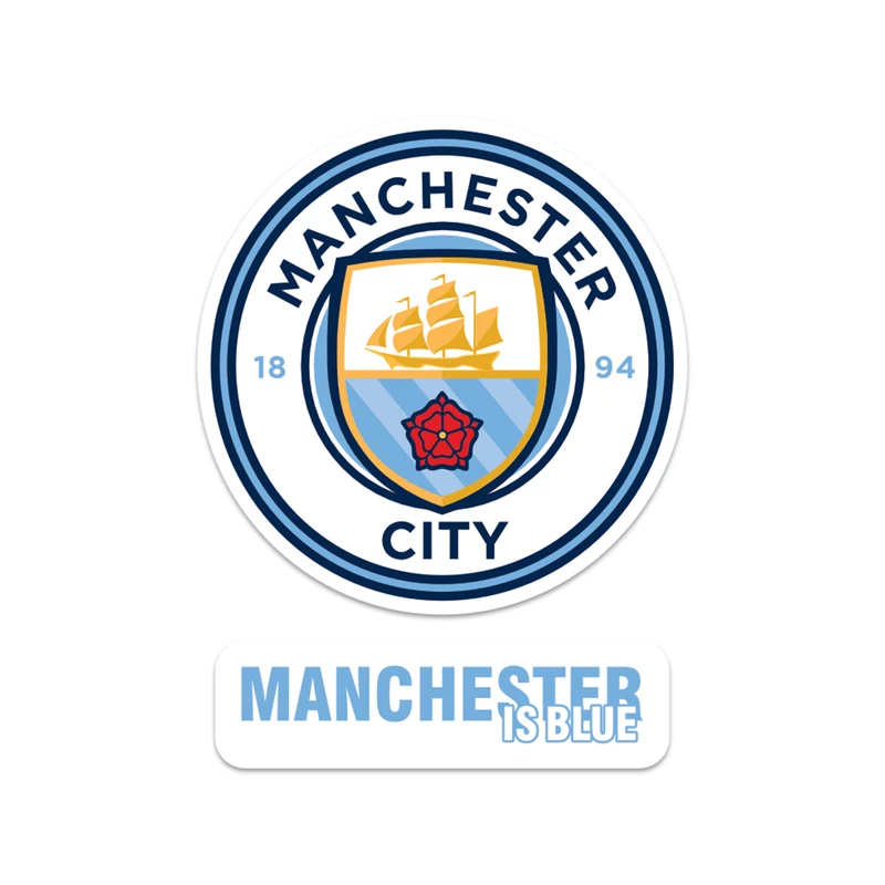 استیکر لپ تاپ مدل منچستر سیتی manchester city  کد STL1006 مجموعه 2 عددی