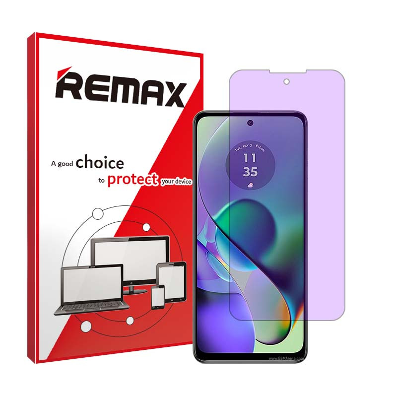 محافظ صفحه نمایش ضد اشعه بنفش ریمکس مدل Resistant مناسب برای گوشی موبایل موتورولا Moto G54