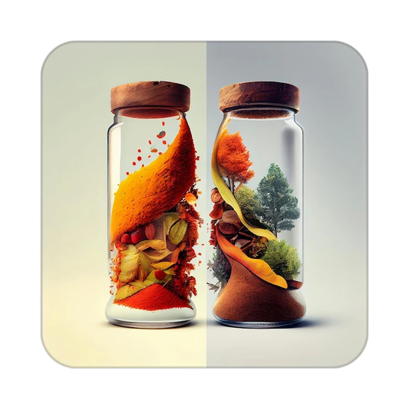 زیر لیوانی کاکتی طرح گل مدل mp18219