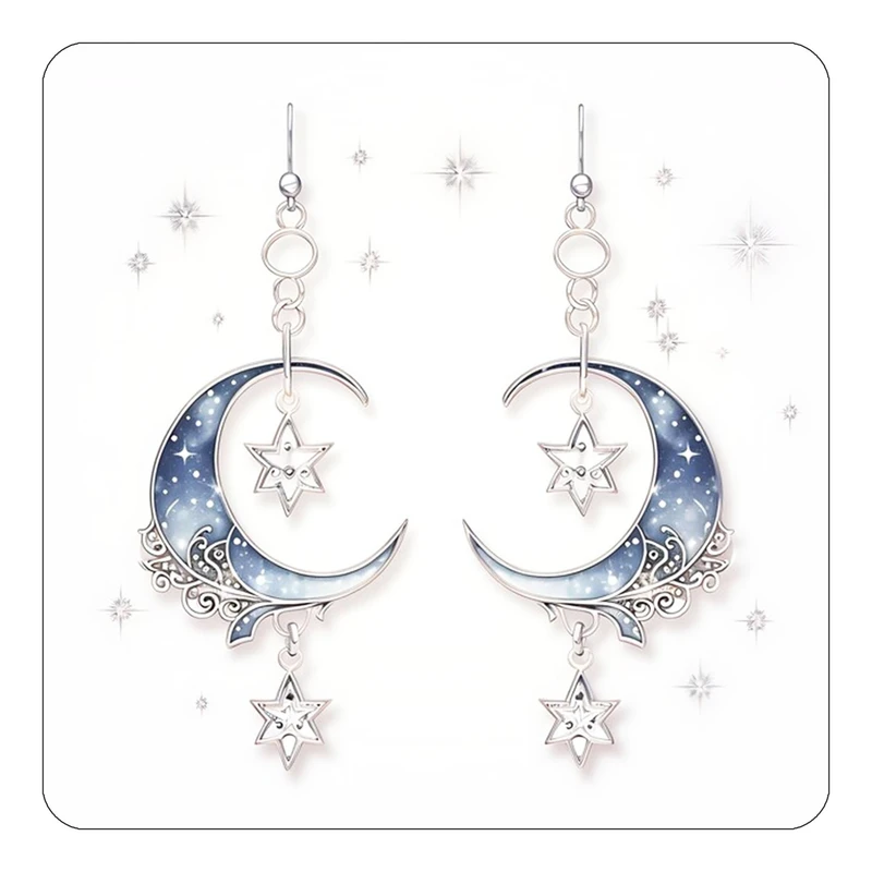 مگنت کاکتی طرح ماه و ستاره مدل mp55069