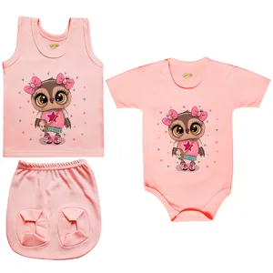 ست 3 تکه لباس نوزادی کارانس مدل PRSZS-3240