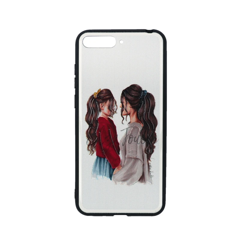 کاور طرح مادر و دختر کد 06 مناسب برای گوشی موبایل هوآوی Y6 2018