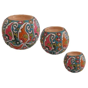 جاشمعی میناکاری مدل توپی کد 01 مجموعه 3 عددی