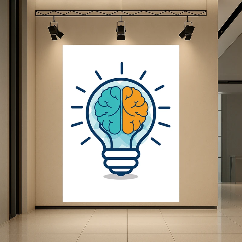 پوستر پارچه ای طرح مخمل لامپ مدل ایده کد AR3058644