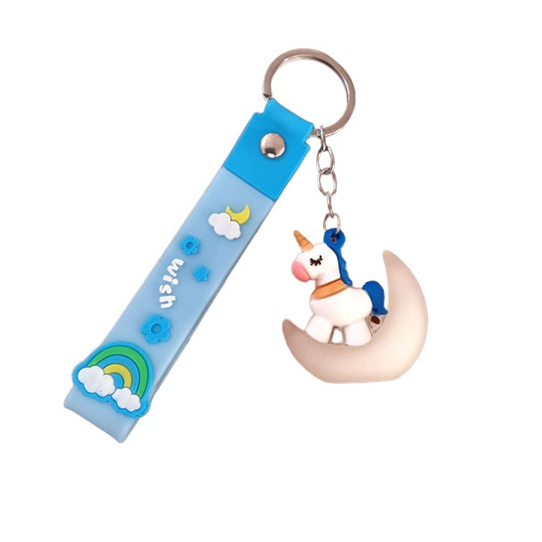 جاکلیدی دخترانه مدل یونیکورن و ماه کد 001