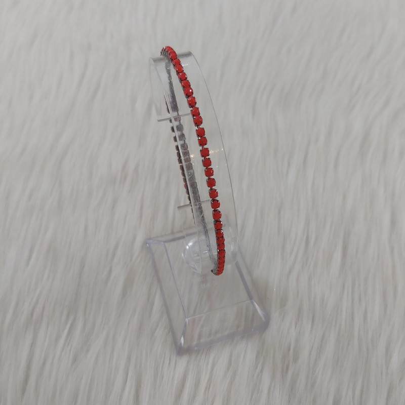 دستبند زنانه مدل کشی طرح نگین کد ng110