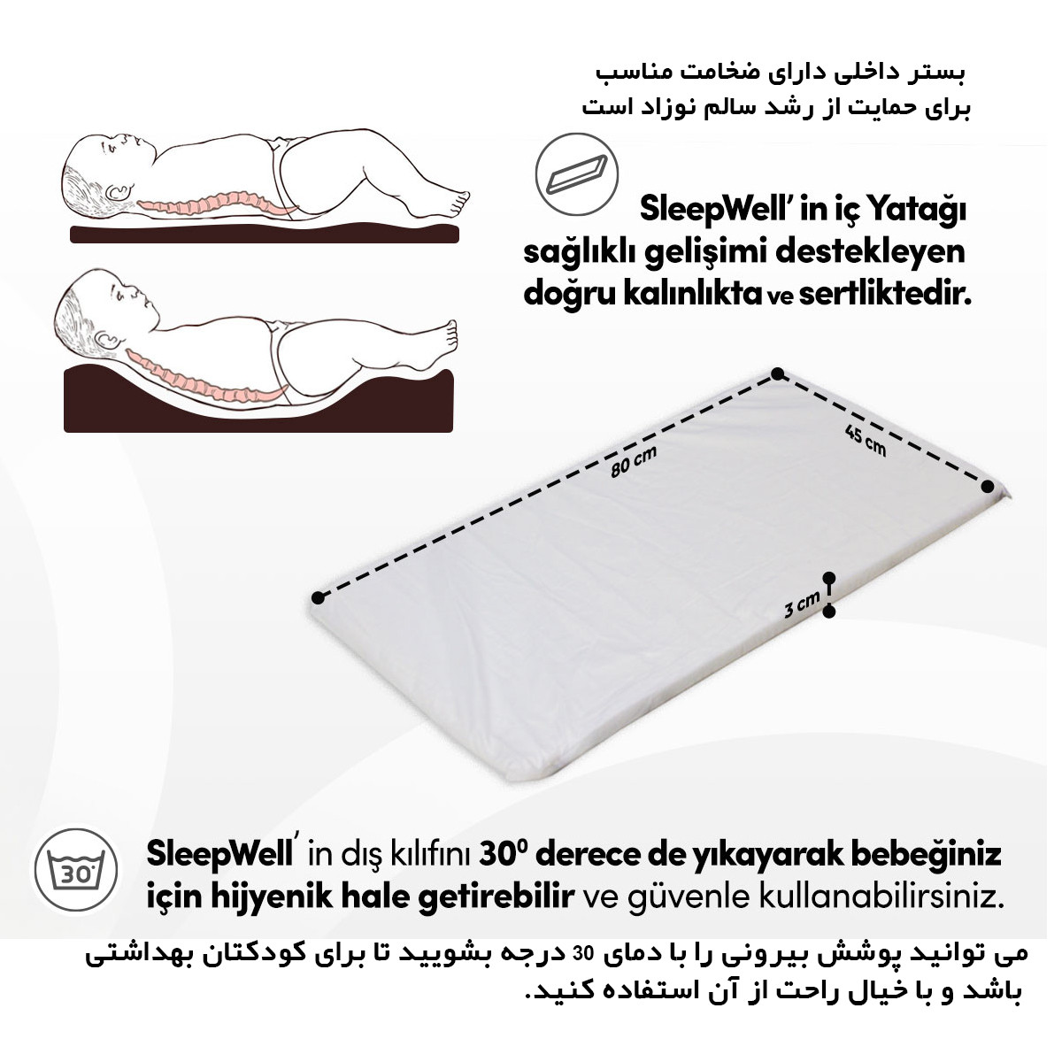 گهواره نوزاد کیوی مدل KW2022
